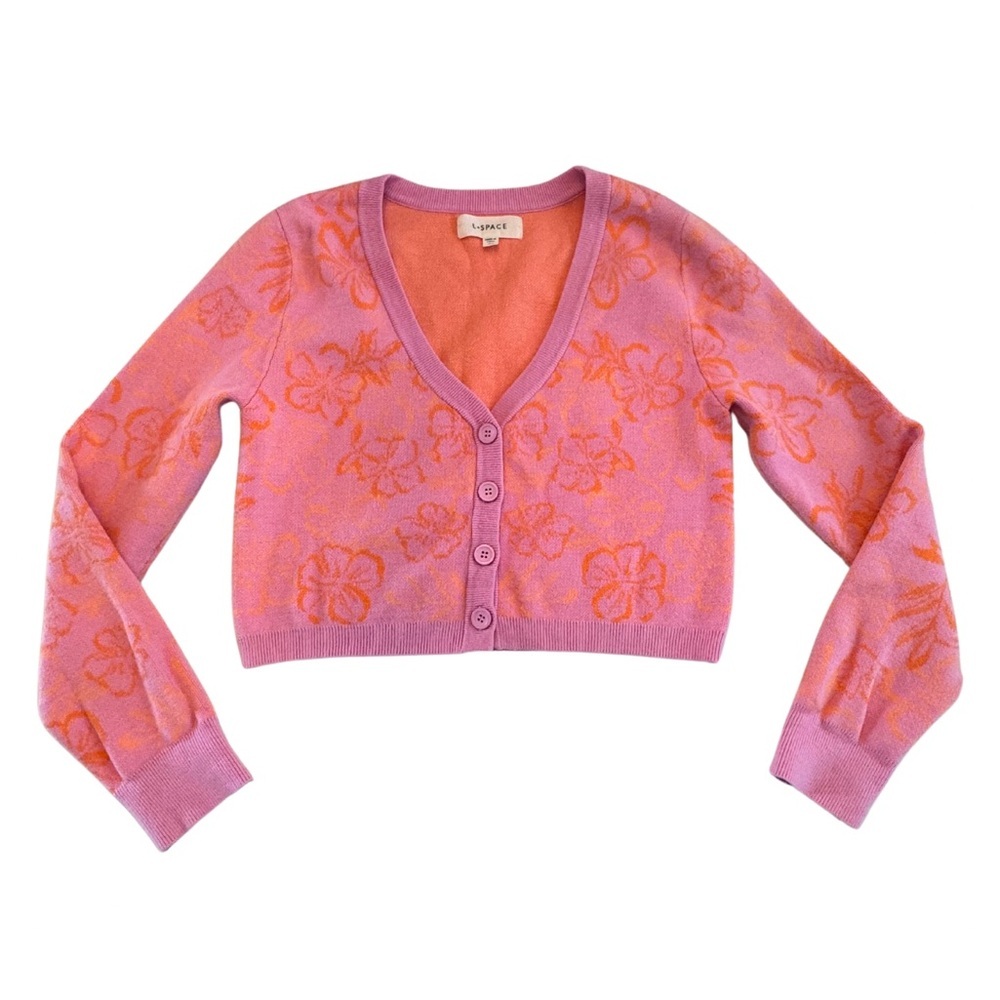 L*Space Spring Fling Button Up Sweater - Picture 2 of 5